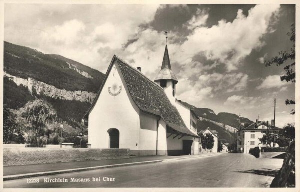 Kirchlein Masans bei Chur Vorderseite