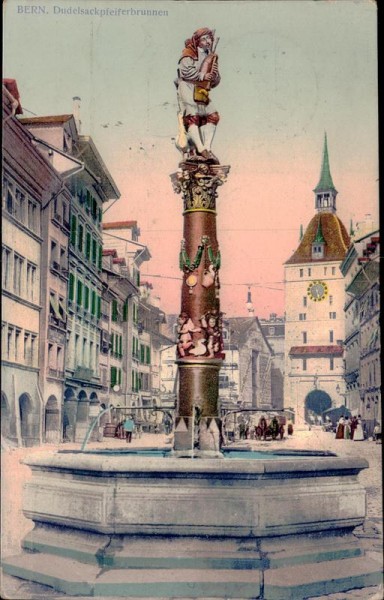 Bern, Dudelsackpfeiferbrunnen Vorderseite