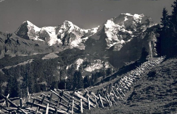 Bei Mürren. Eiger, Mönch und Jungfrau Vorderseite