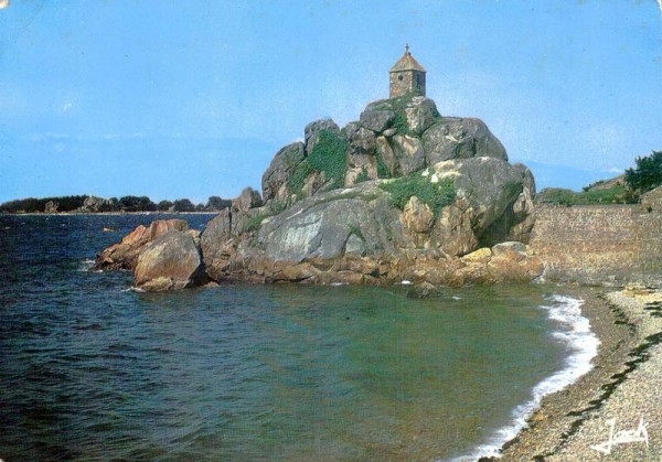 Port-Blanc (C.-du-N.) La sentinelle et l`île St. Gildas Vorderseite