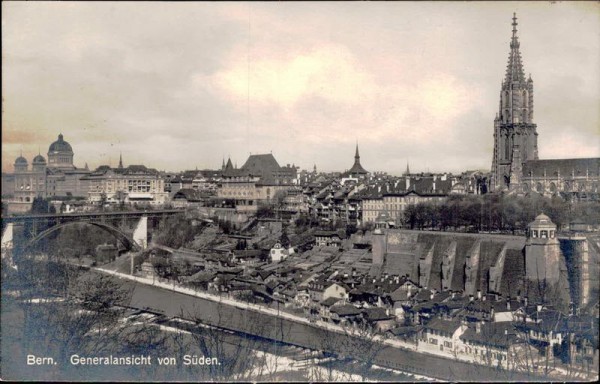 Bern - Generalansicht von Süden Vorderseite