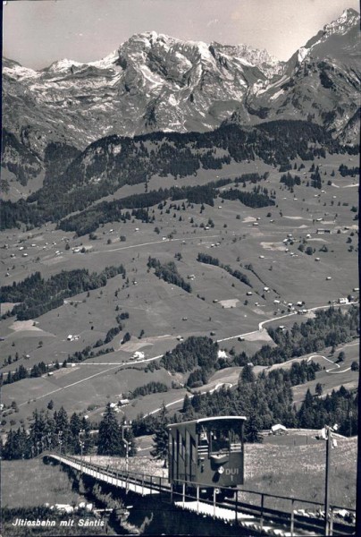 Jltiosbahn mit Säntis Vorderseite