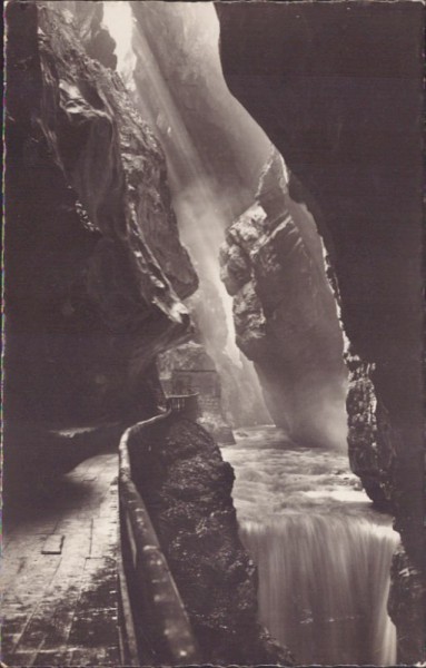 Taminaschlucht bei Bad Ragaz. 1948