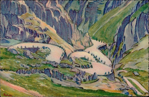 Gotthardstrasse, Tremola Vorderseite