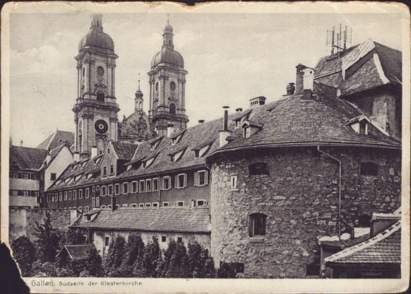 St. Gallen, Südseite der Klosterkirche