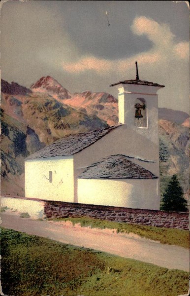 Alte Bergkirche im Fextal Vorderseite