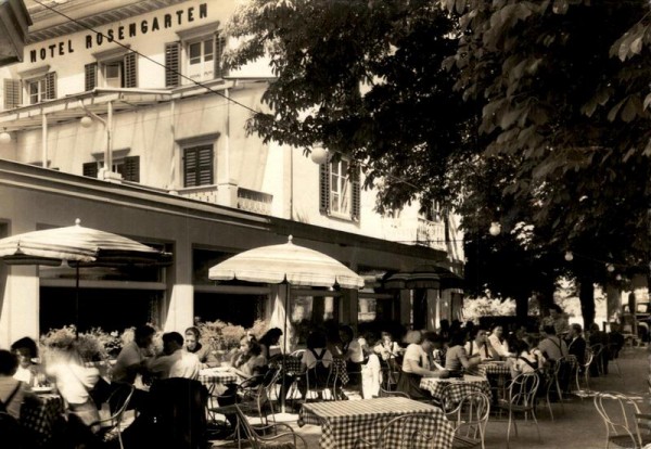 Bad ragaz, Bahnhof-Hotel Rosengarten Vorderseite