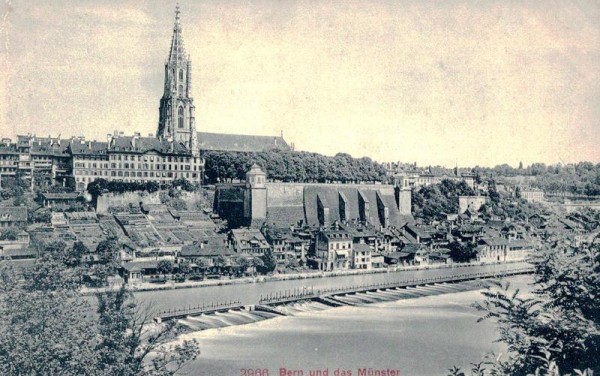 Bern und das Münster Vorderseite