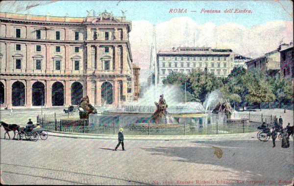 Roma - Fontana dell' Esedra Vorderseite