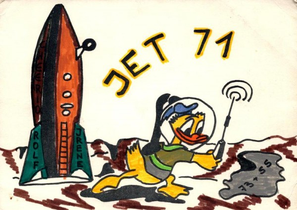 QSL- Karte, Jet 71, Littau Vorderseite