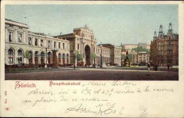 Zürich Hauptbahnhof Vorderseite
