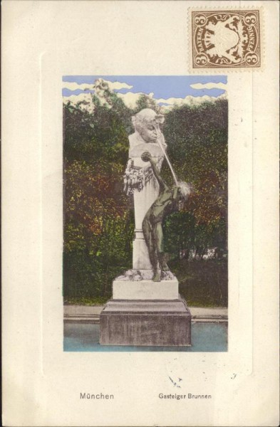 München, Gasteiger Brunnen Vorderseite