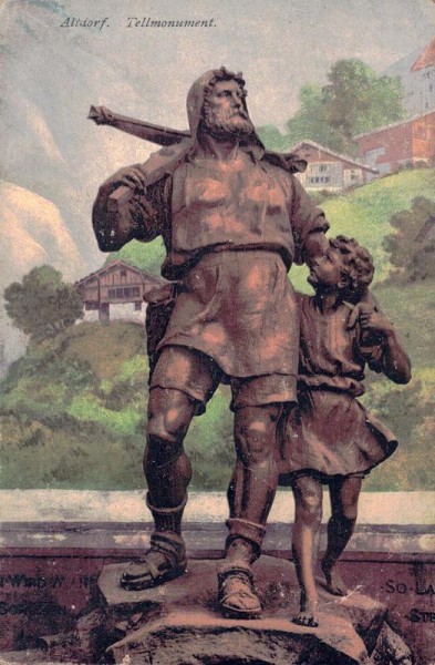 Altdorf. Tellmonument um 1915 Vorderseite