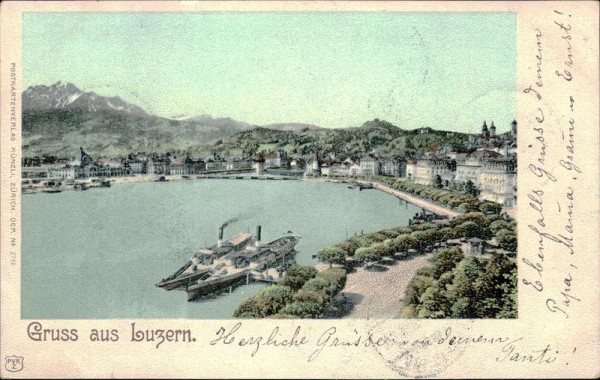 Gruss aus Luzern. Vorderseite