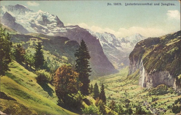 Lauterbrunnenthal und Jungfrau. Vorderseite