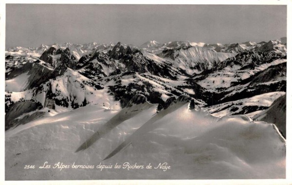 Les Alpes bernoises, depuis les Rochers de Naye Vorderseite