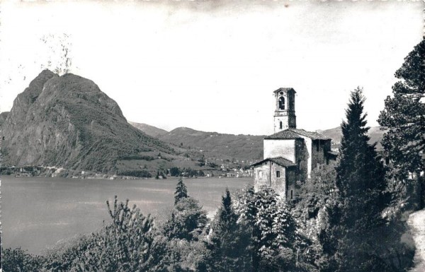 Lugano, Chiesa die Castagnola e Monte San Salvatore Vorderseite