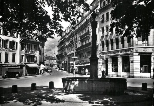 Vevey, Place des Trois rois et rue de Lausanne Vorderseite