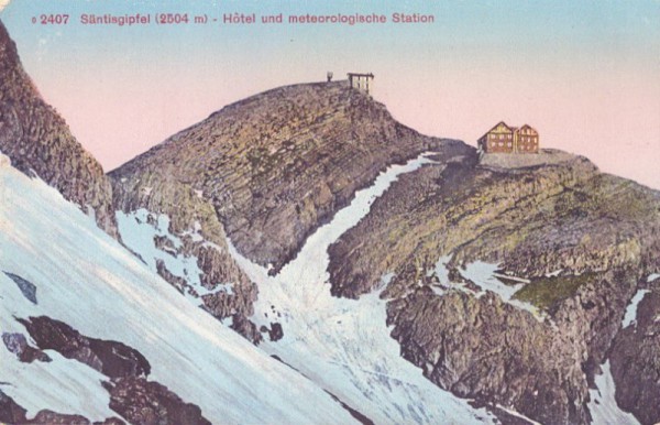 Säntisgipfel - Hotel und meteorologische Station