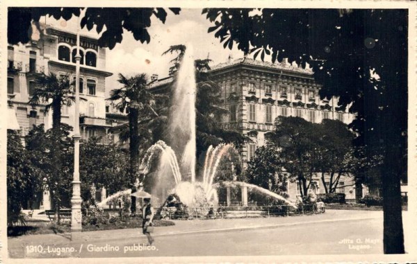 Lugano. Giardino pubblico. 1948 Vorderseite