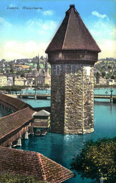 Luzern - Wasserturm Vorderseite
