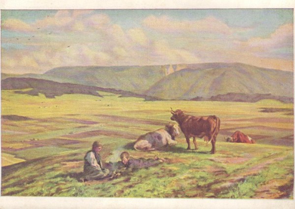 Eugène Burnand (1850-1921), Vallée des Ponts Vorderseite