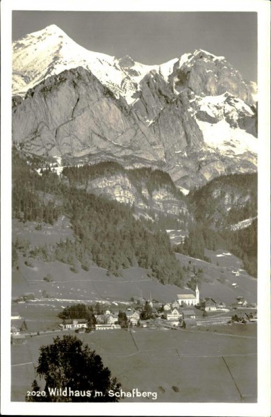 Wildhaus mit Schafberg Vorderseite