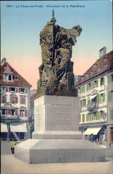 La Chaux-de-Fonds. Monument de la République Vorderseite