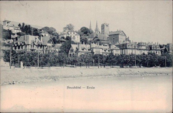Neuchàtel - Evole Vorderseite