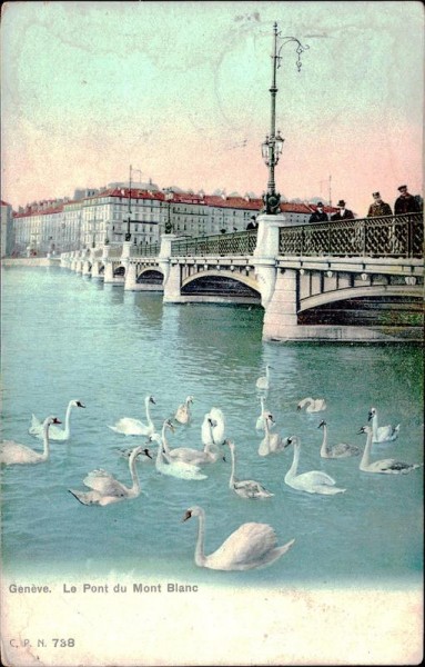 Genève/Le Pont du Mont Blanc Vorderseite
