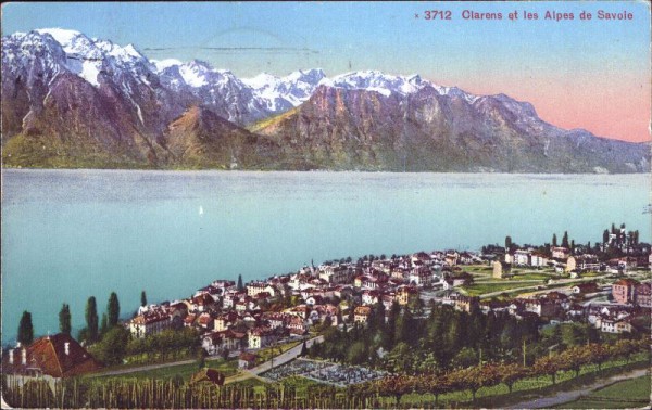 Clarens et les Alpes de Savoie