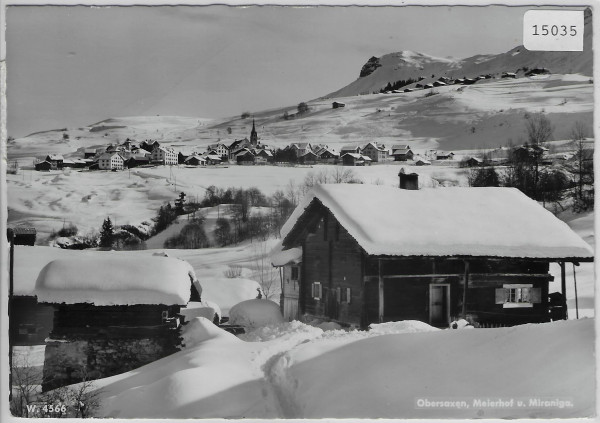 Obersaxen - Meierhof, Mirangia im Winter en hiver