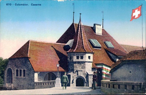 Colombier. Caserne Vorderseite