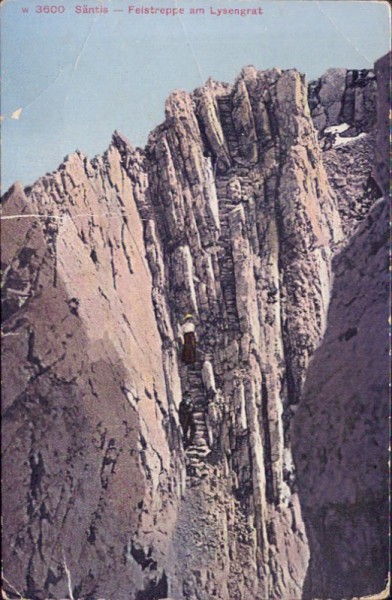 Säntis - Felstreppe am Lysengrat