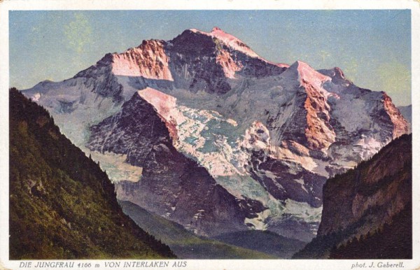 Die Jungfrau 4166m von Interlaken aus