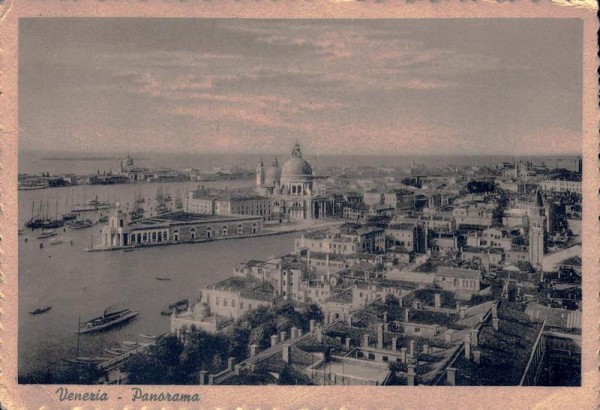 Venezia - Panorama. 1950 Vorderseite