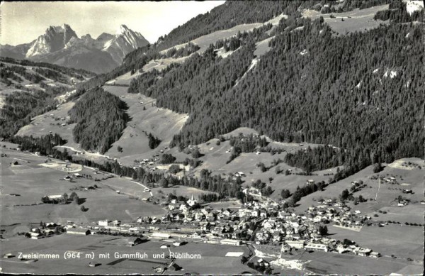 Zweisimmen mit Gummfluh und Rüblihorn Vorderseite
