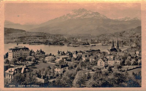 Luzern und Pilatus Vorderseite