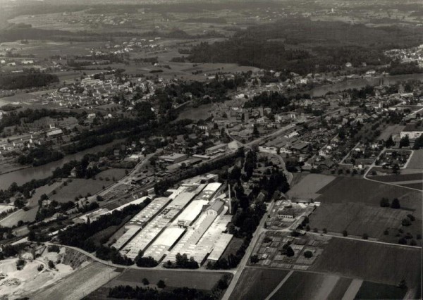 5080 Laufenburg AG, Rhein, ERNE AG Holzbau Werkstrasse 3/ Ruine Laufenburg/ Laufenburg(Baden)D Vorderseite