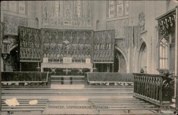 Oberwesel.Liebfrauenkirche. Hochaltar Vorderseite