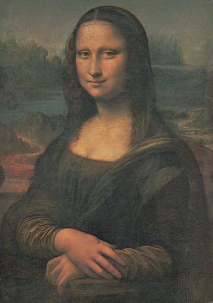 Louvre Museum (Paris): Leonardo da Vinci - Mona Lisa Vorderseite
