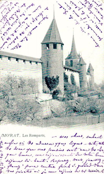 Morat. Les Remparts. 1903 Vorderseite