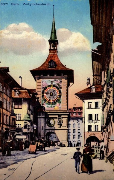 Der Zeitglockenturm, Bern Vorderseite