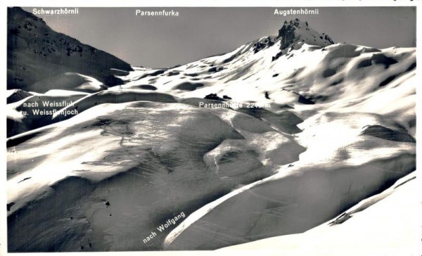 Davos, Parsennfurka, Parsennhütte, Augstenhörnli Vorderseite