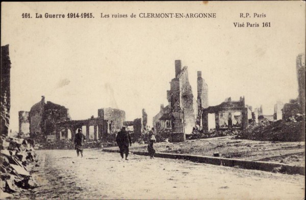 Clermont-en-Argonne, La guerre 1914-1915