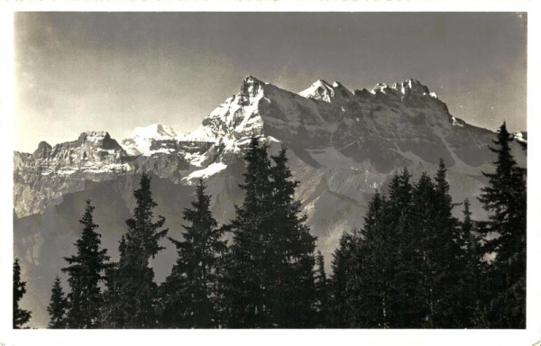 Leysin, Les Dents du Midi et le Mont Blanc Vorderseite
