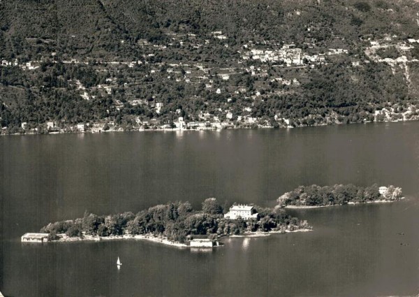 Isola di Brissago. Parco botanico del Cantone Ticino. Vista verso Ronco e l`orto Ronco Vorderseite