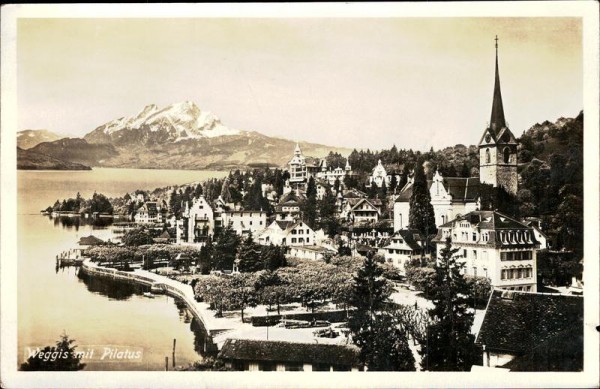 Weggis mit Pilatus Vorderseite