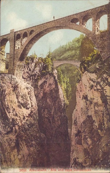 Albulabahn, Solisbrücke Vorderseite