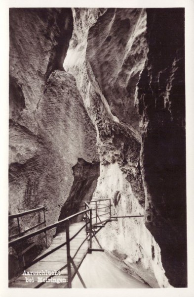 Aareschlucht bei Meiringen. 1947